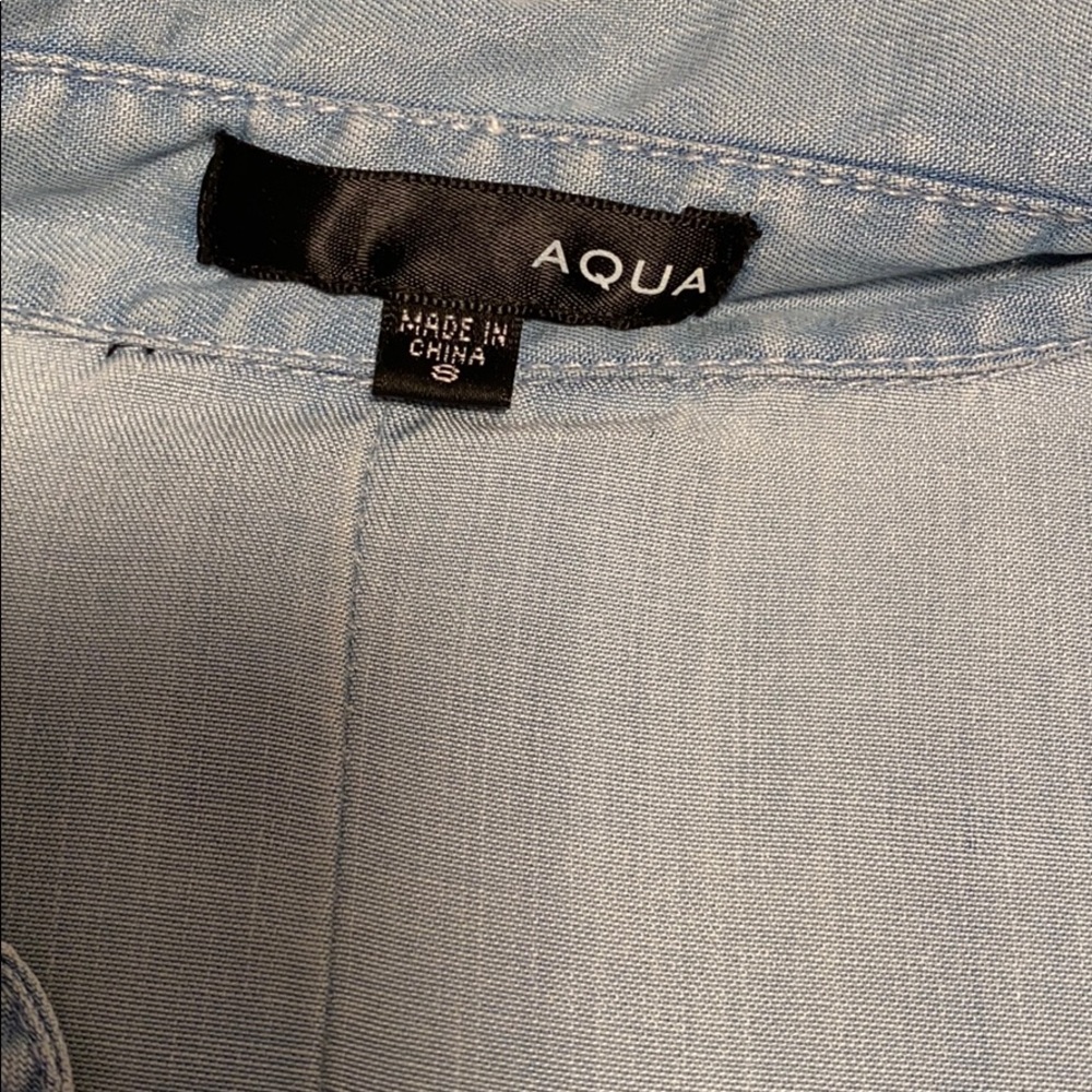Aqua Chambray Button Up - image 2